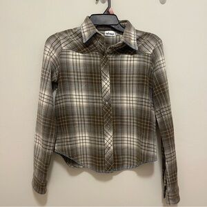 Vintage Y2k women’s hurley flannel button down long sleeve shirt